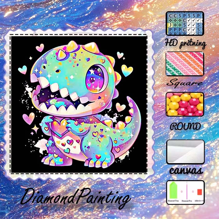 1 piece 5D DIY flocking cloth, - 5D Diamond Painting Kit Full Drill recension och pris