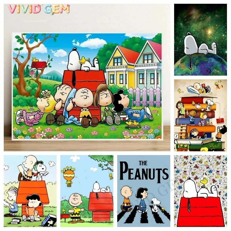 VIVID GEM 2026 New Cute Snoopy - 5D Diamond Painting Kit Full Drill recension och pris