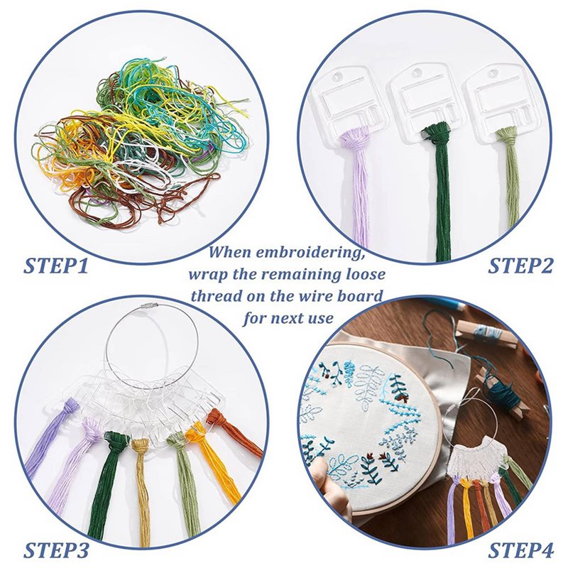 M11K-180Pcs Acrylic Embroidery - Cotton Embroidery Thread Skeins recension och pris