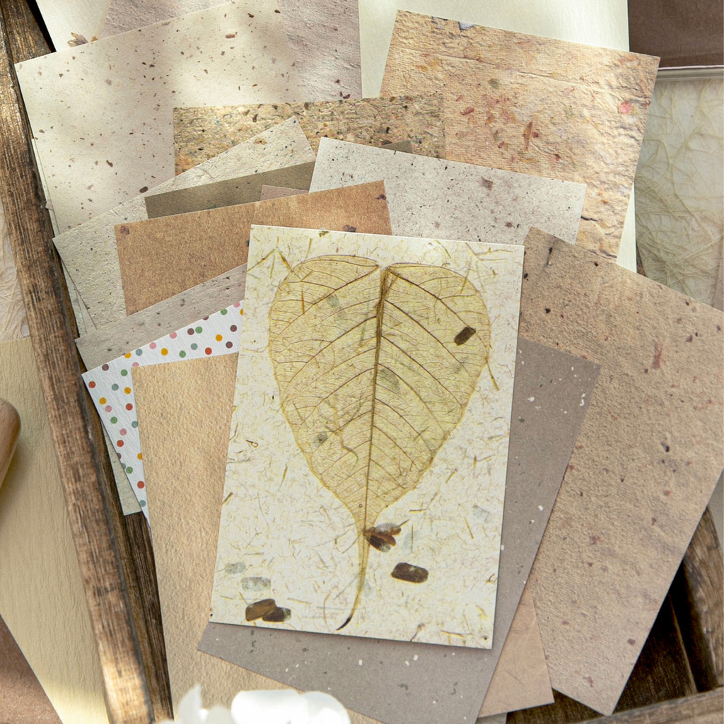 50PCS Vintage Material Paper S - Vintage Junk Journal Scrapbooking Paper recension och pris