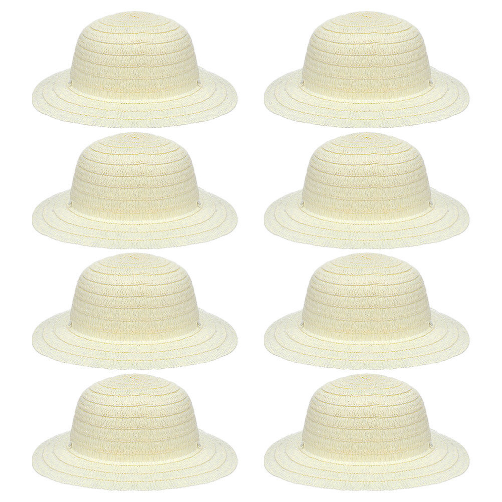 8Pcs Children Straw Hats DIY B - Painting Supplies recension och pris