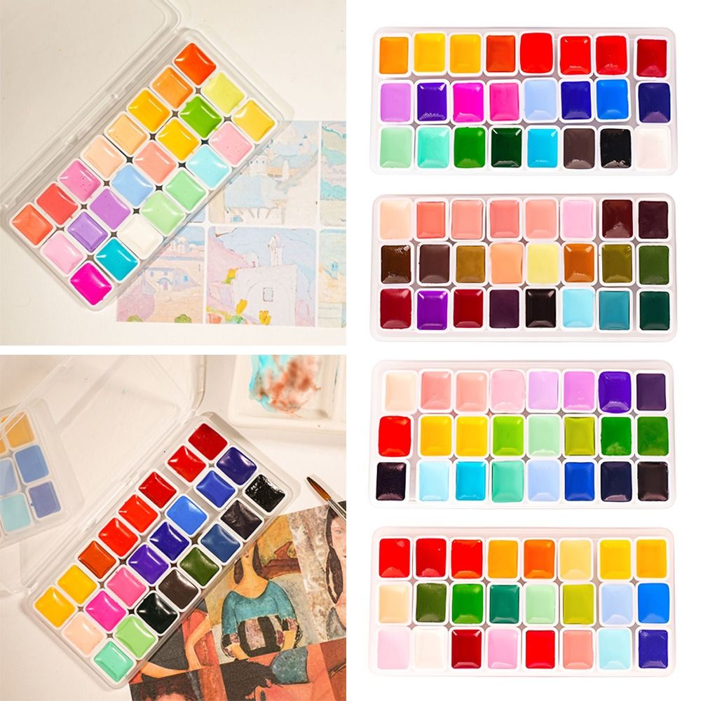 24 Colors Watercolors Paint Se - Watercolor Paint Set Solid Pigment recension och pris