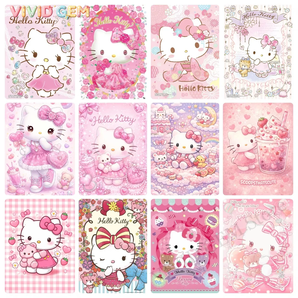 VIVID GEM Sanrio 5D DIY Diamon - 5D Diamond Painting Kit Full Drill recension och pris