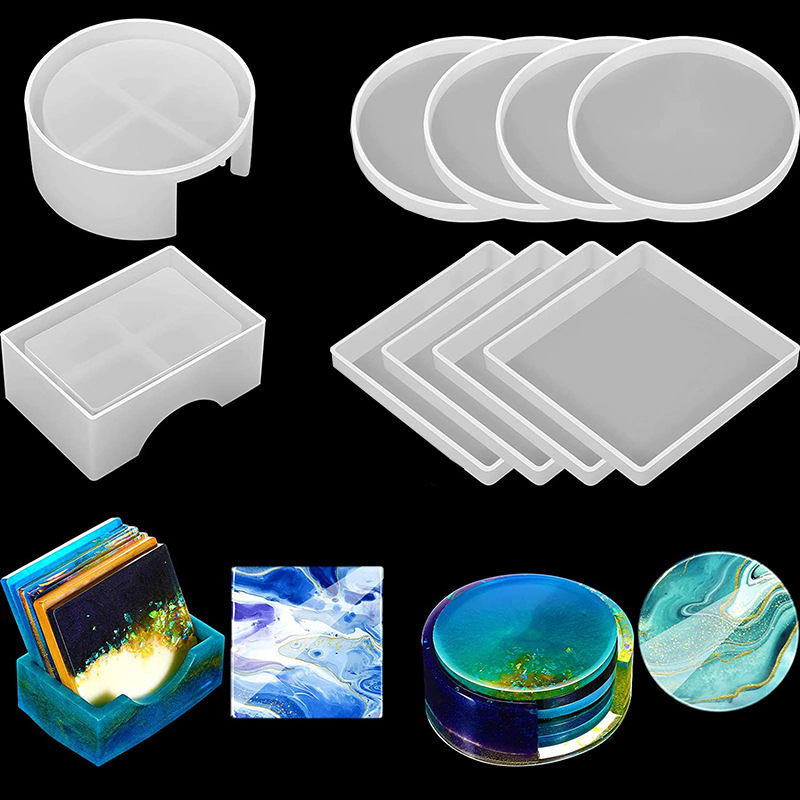 5Pcs/Set DlY Epoxy Resin Cup C - Silicone Epoxy Resin Molds Set recension och pris