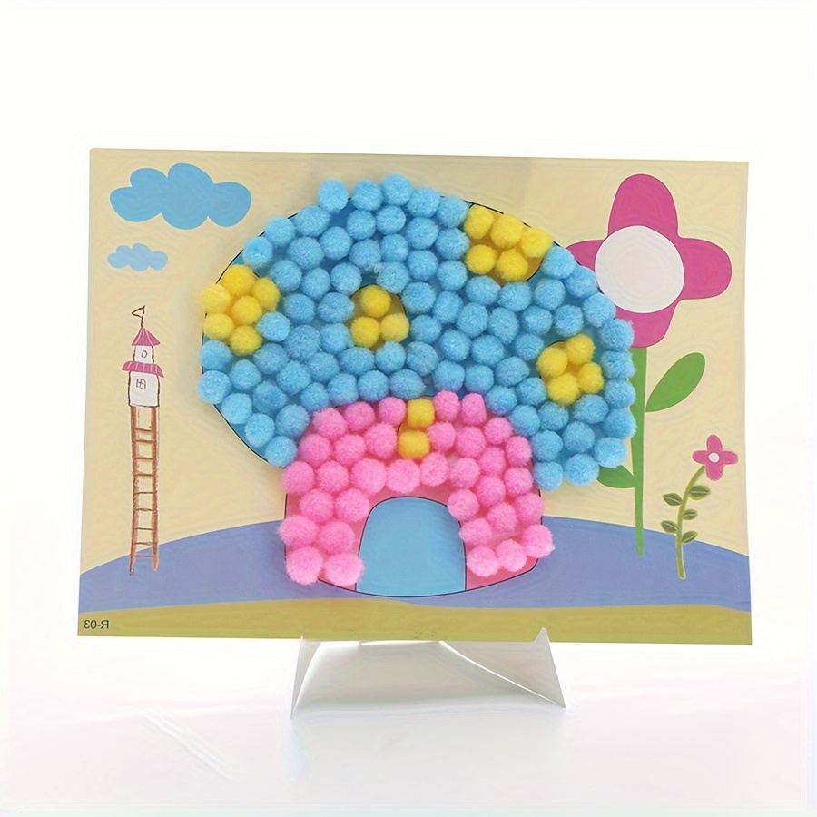 2pcs 16x21cm Colorful Pom-Pom  - Painting Supplies recension och pris