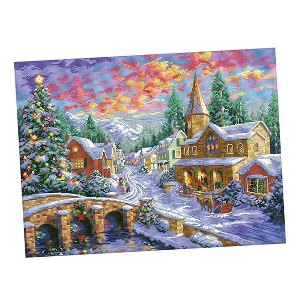 DIY Needlework Craft Stamped C - Cross Stitch Stamped Kits Beginners recension och pris