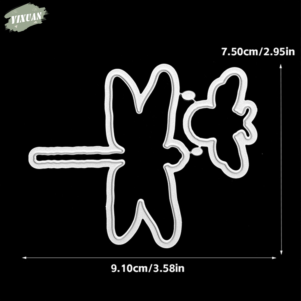 Dragonfly And Bee Cutting Dies - Clear Silicone Stamps For Card Making recension och pris