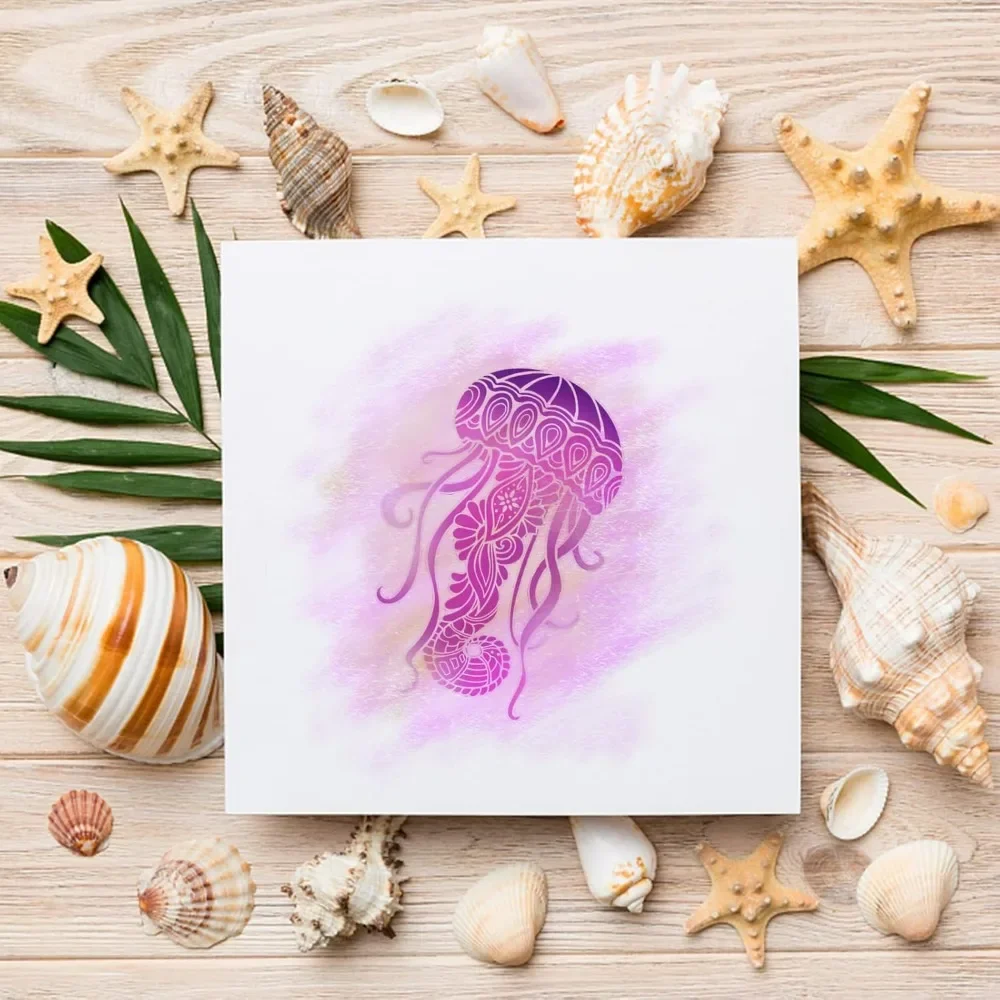 Ocean Life Clear Stamps Marine - Clear Silicone Stamps For Card Making recension och pris