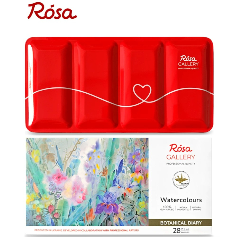 ROSA 28 Color Floral Solid Wat - Watercolor Paint Set Solid Pigment recension och pris