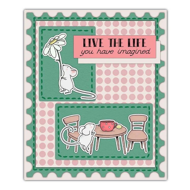 Suncraft Little Mouse & Kitche - Clear Silicone Stamps For Card Making recension och pris