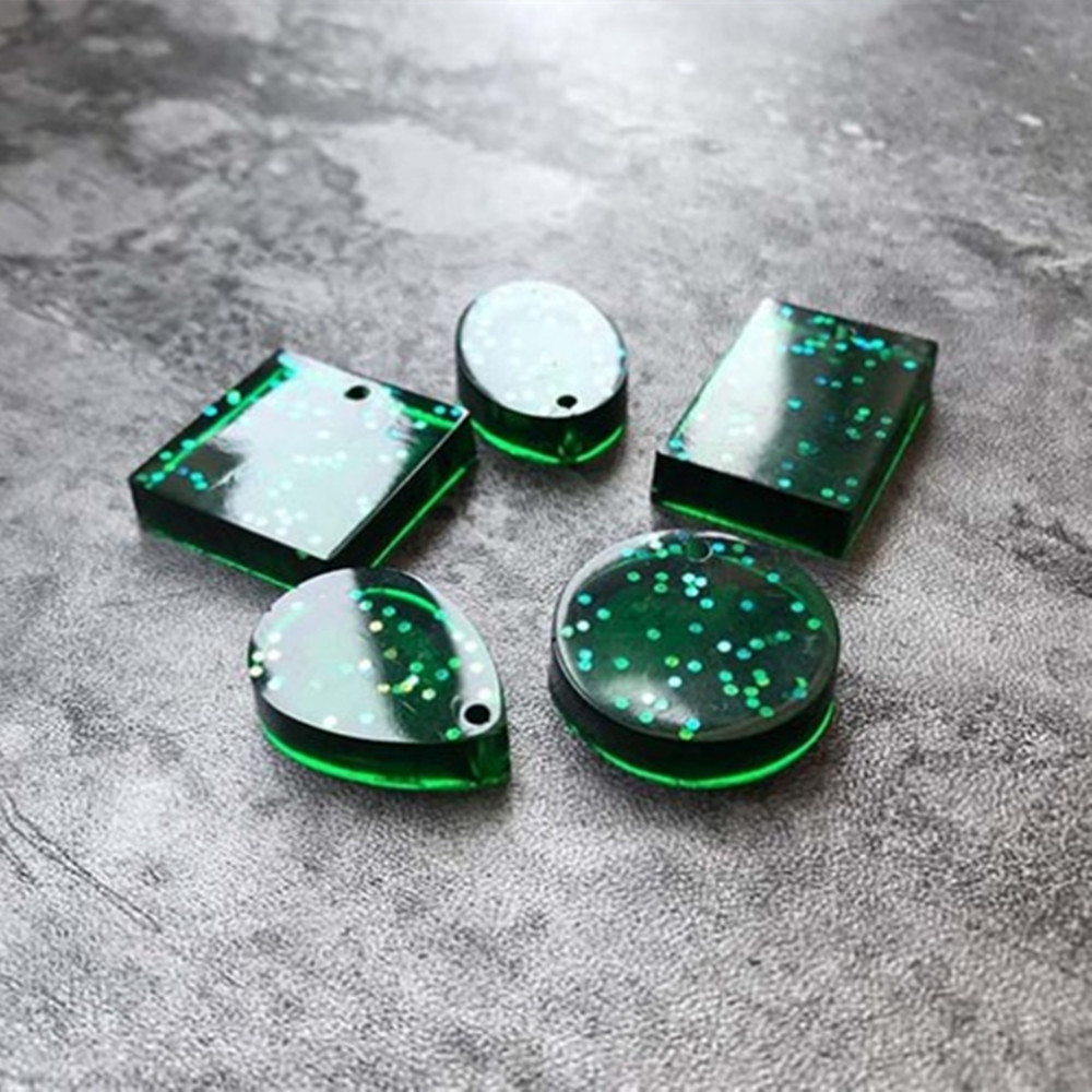 20Pcs/Set DIY Keychain Pendant - Silicone Epoxy Resin Molds Set recension och pris