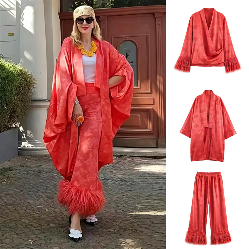 2026 Spring Women's Red Floral - Embroidery recension och pris