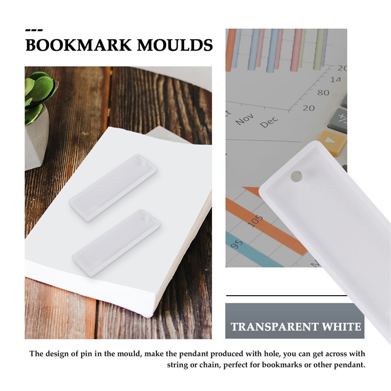 The New 6 Pcs/set Rectangle Si - Silicone Epoxy Resin Molds Set recension och pris
