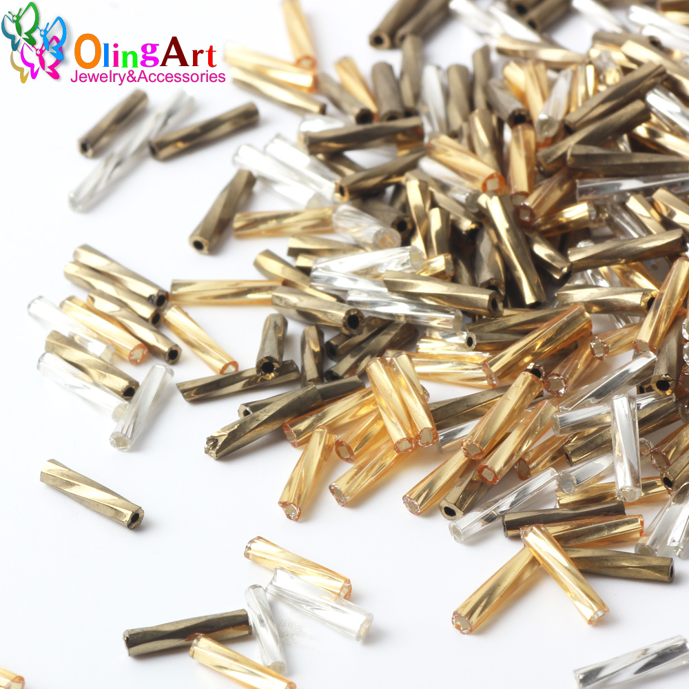OlingArt Mixed Color Tube 2x9m - Glass Seed Beads 2Mm Jewelry Making recension och pris