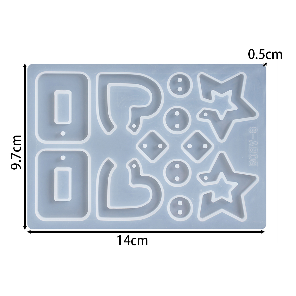 1pcs/lot Geometric Earrings Pe - Silicone Epoxy Resin Molds Set recension och pris