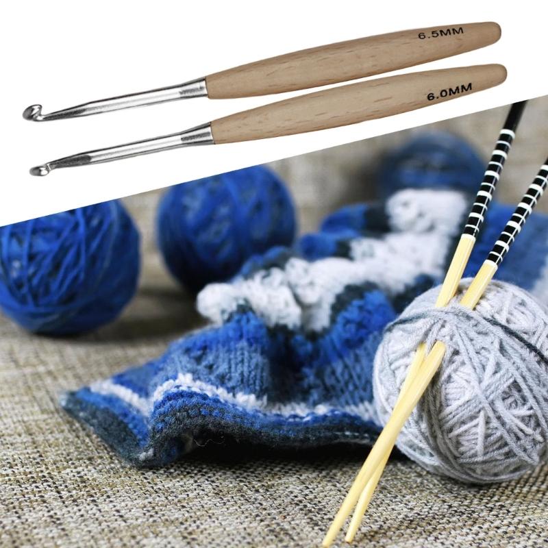 8Pcs Ergonomic Crochet Hook fo - Wooden Crochet Hooks Ergonomic Handle recension och pris