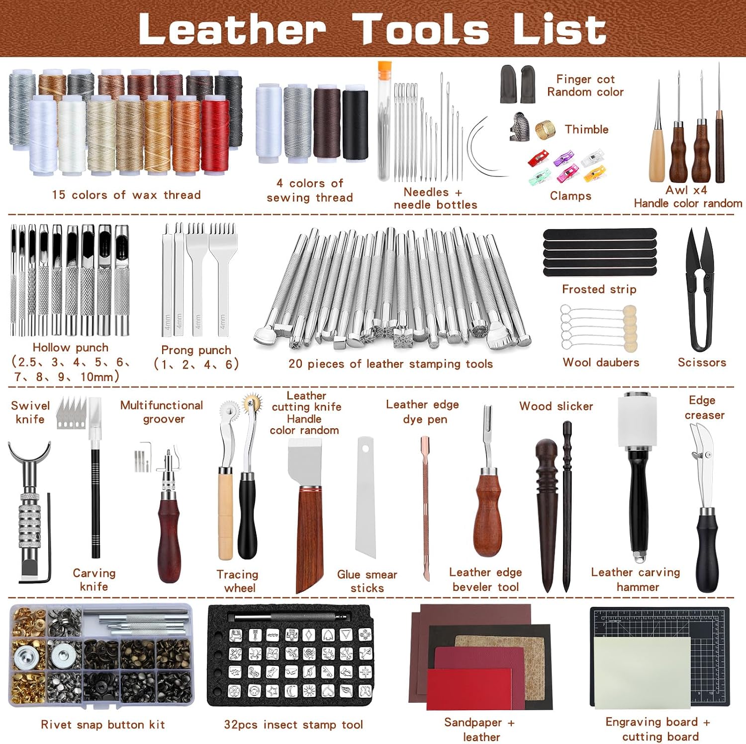 Leather Tooling Kit Leather Cr - Craft Tools recension och pris