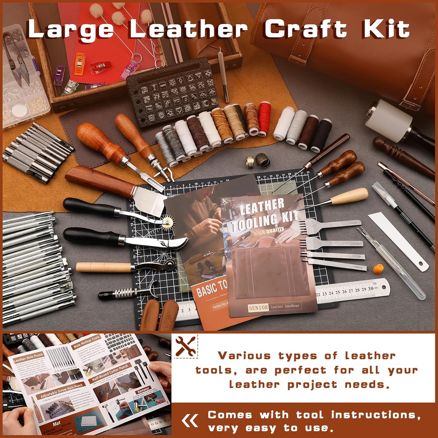 Leather Tooling Kit Leather Cr - Craft Tools recension och pris