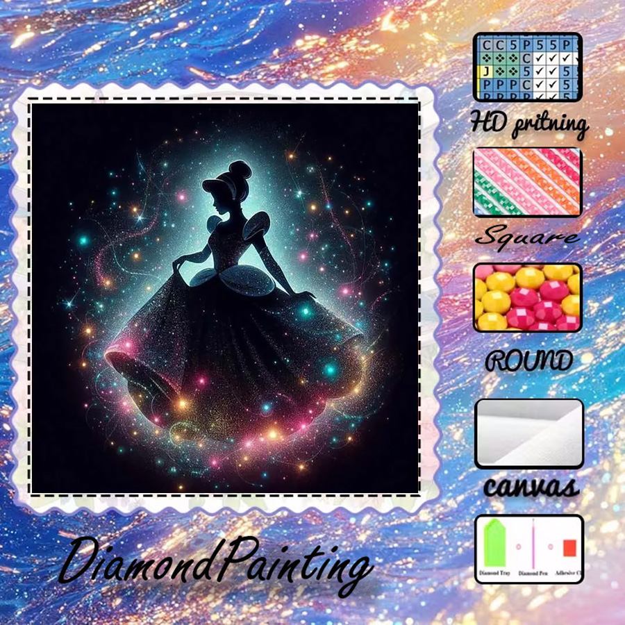 1 piece - 5D-DIY - Flocking cl - 5D Diamond Painting Kit Full Drill recension och pris