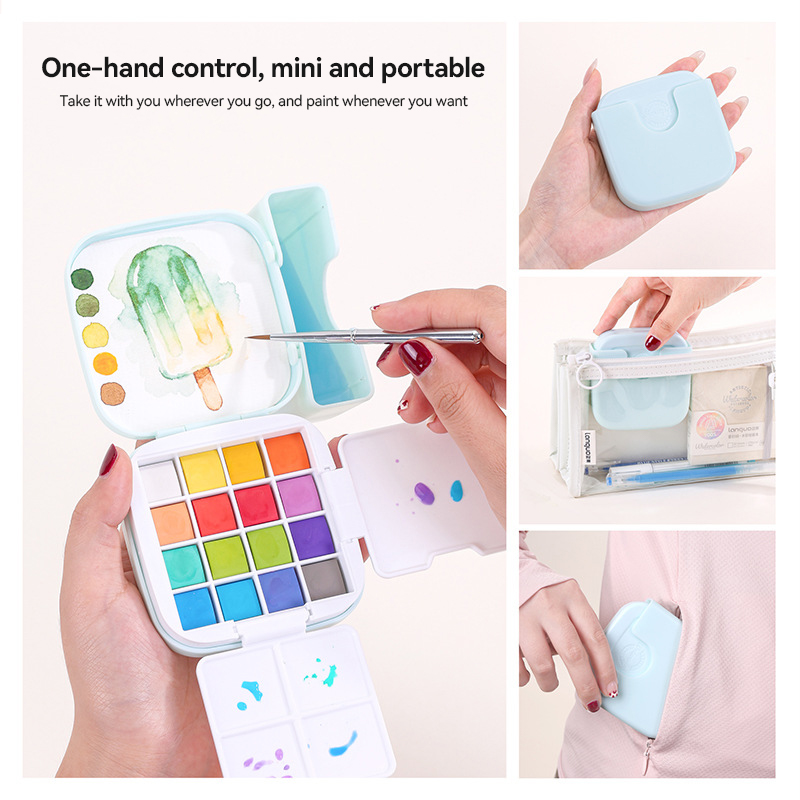 LANGUO 16Colors Watercolor Pai - Watercolor Paint Set Solid Pigment recension och pris