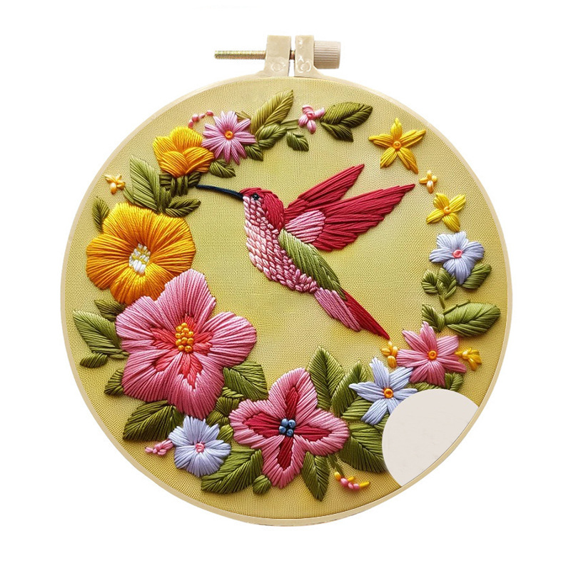 Hummingbird Embroidery Kit for - Cross Stitch Stamped Kits Beginners recension och pris