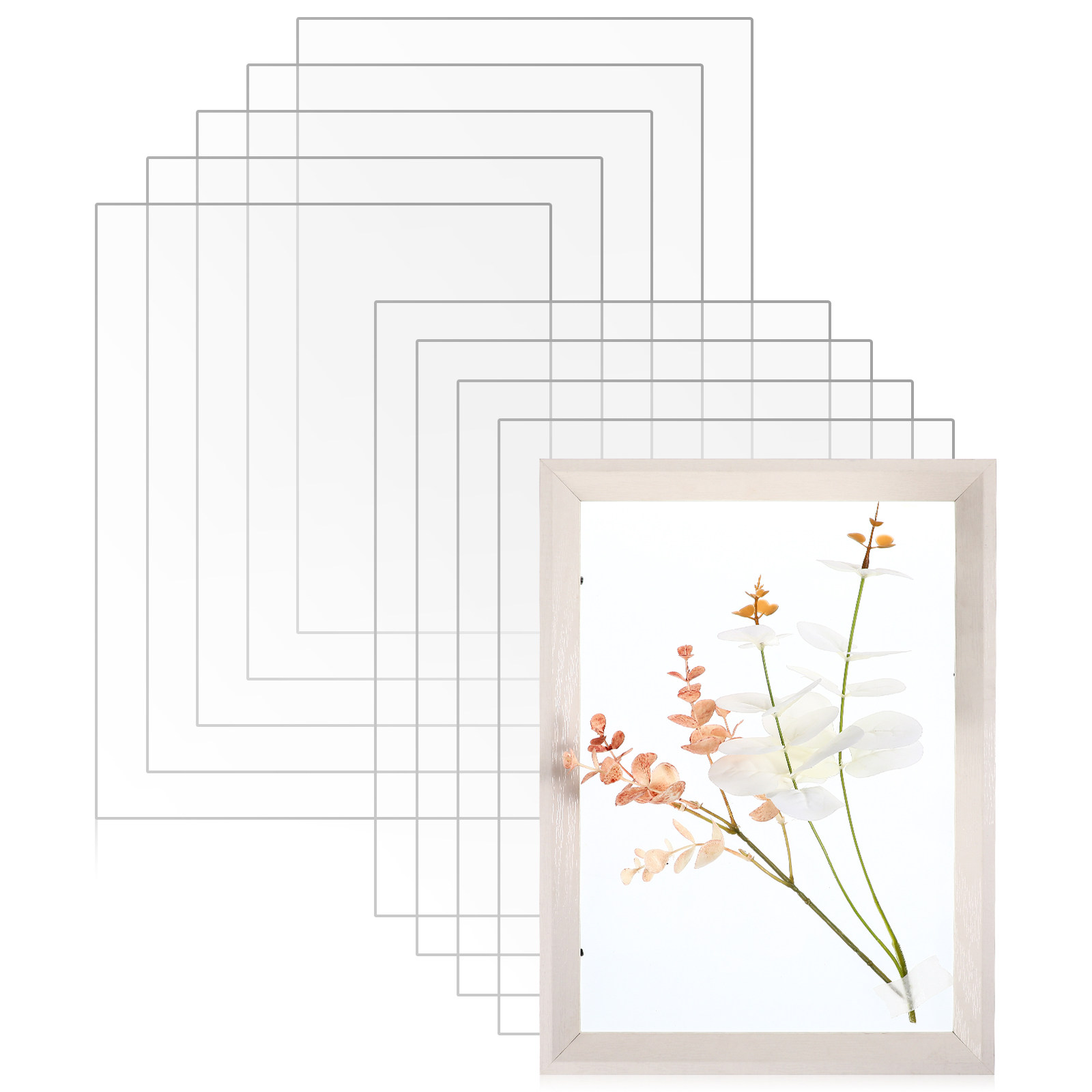 10pcs Clear Plastic Sheets A4  - Painting Supplies recension och pris