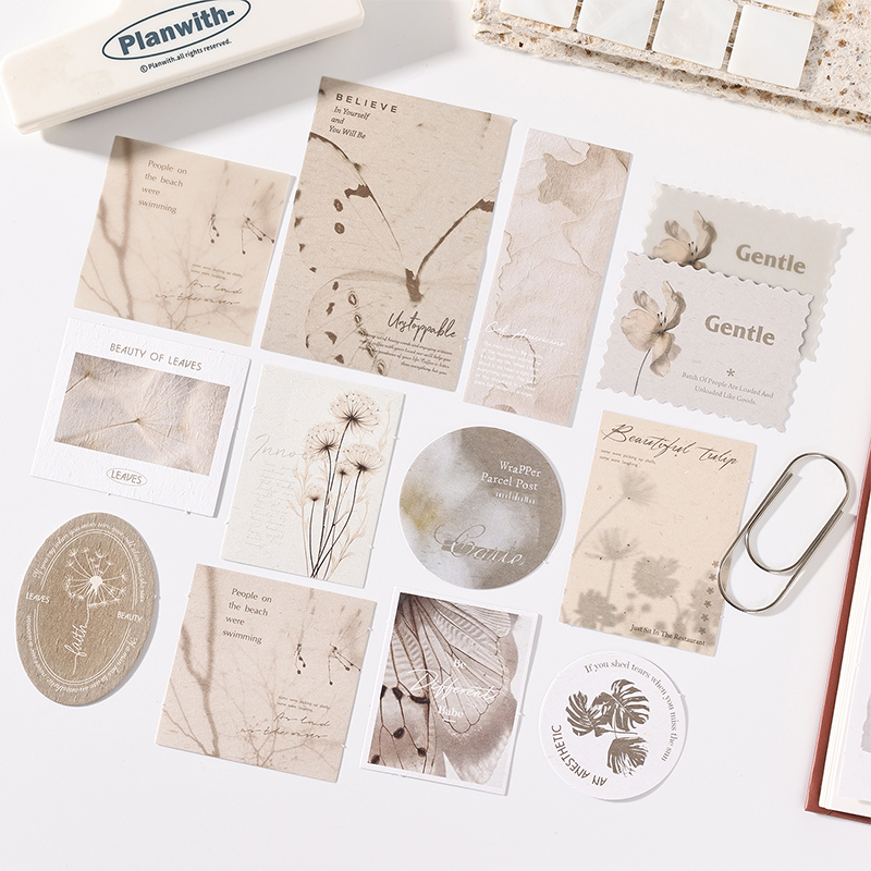 JIANQI 30pcs Vintage Paper for - Vintage Junk Journal Scrapbooking Paper recension och pris