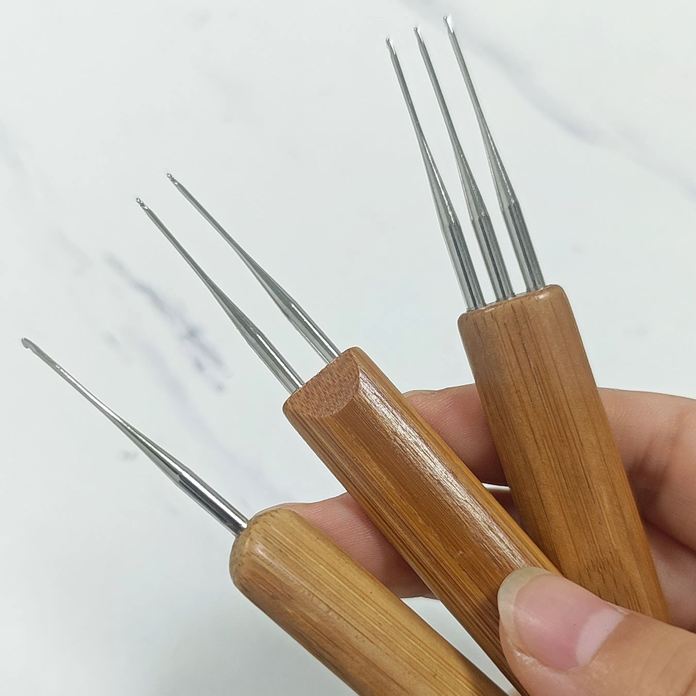 Ergonomic Crochet Hooks with B - Wooden Crochet Hooks Ergonomic Handle recension och pris