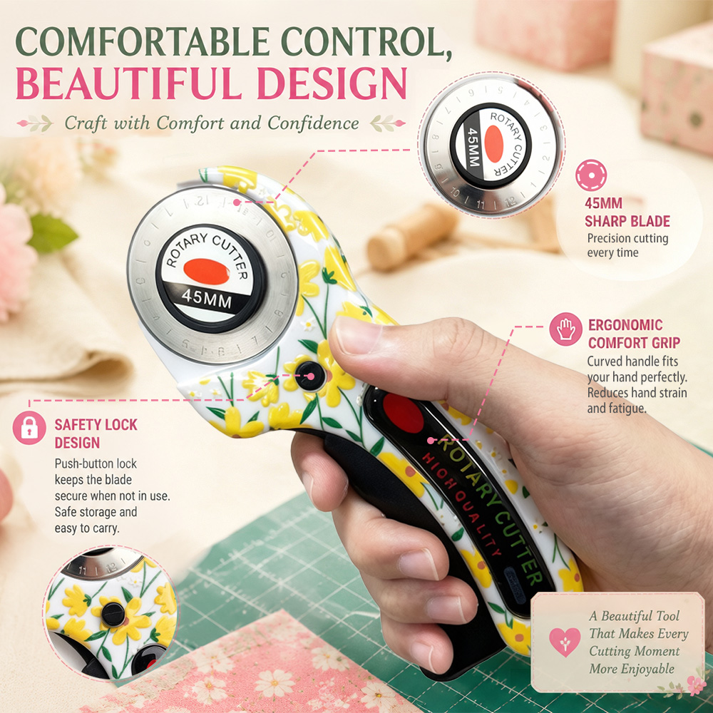 Rotary Cutter 45mm Card Paper  - Rotary Cutter For Fabric 45Mm recension och pris