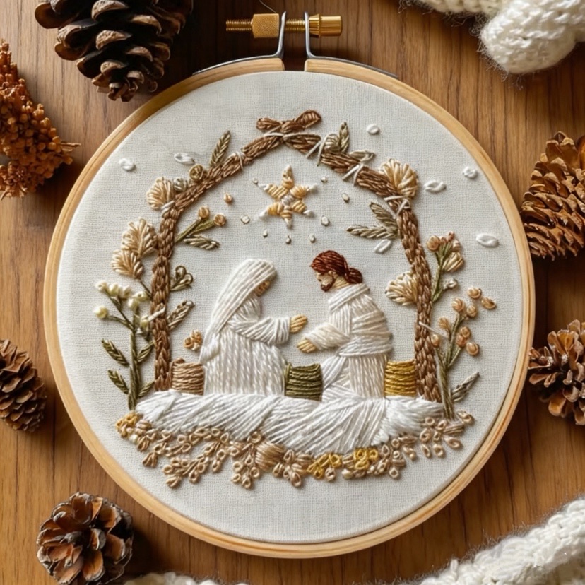 Jesus Birth Christmas Embroide - Cotton Embroidery Thread Skeins recension och pris