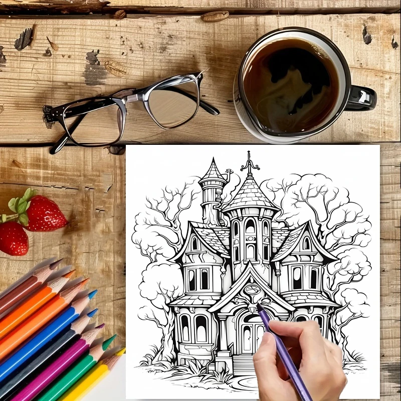 Haunted House Coloring Book fo - Painting Supplies recension och pris