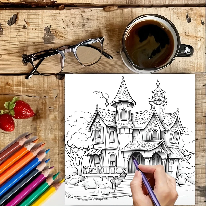 Haunted House Coloring Book fo - Painting Supplies recension och pris