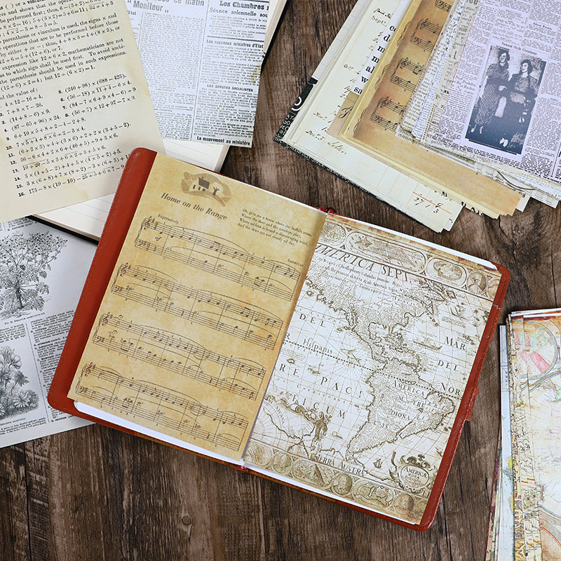 30 Pcs Old Map Flower Letters  - Vintage Junk Journal Scrapbooking Paper recension och pris