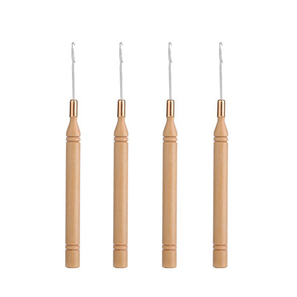 Ergonomic Wooden Handle Hair E - Wooden Crochet Hooks Ergonomic Handle recension och pris