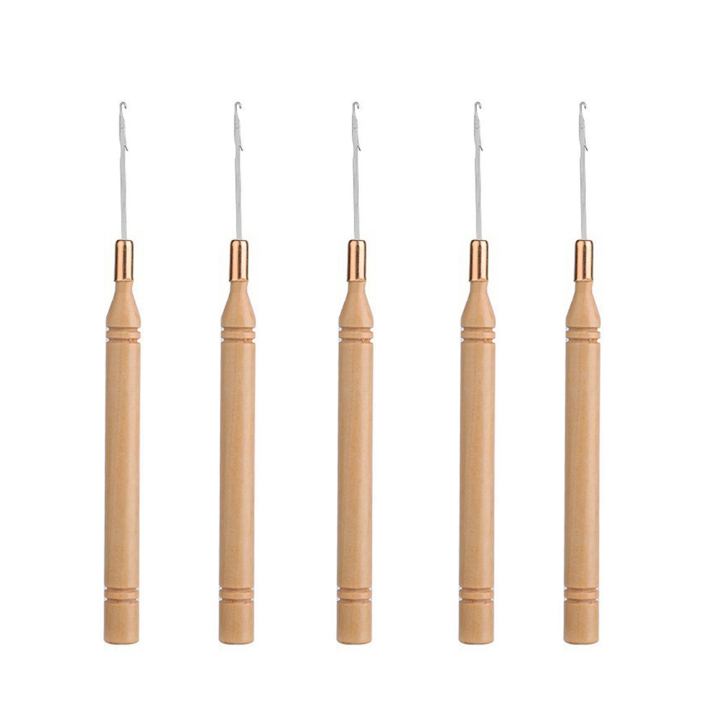 Ergonomic Wooden Handle Hair E - Wooden Crochet Hooks Ergonomic Handle recension och pris