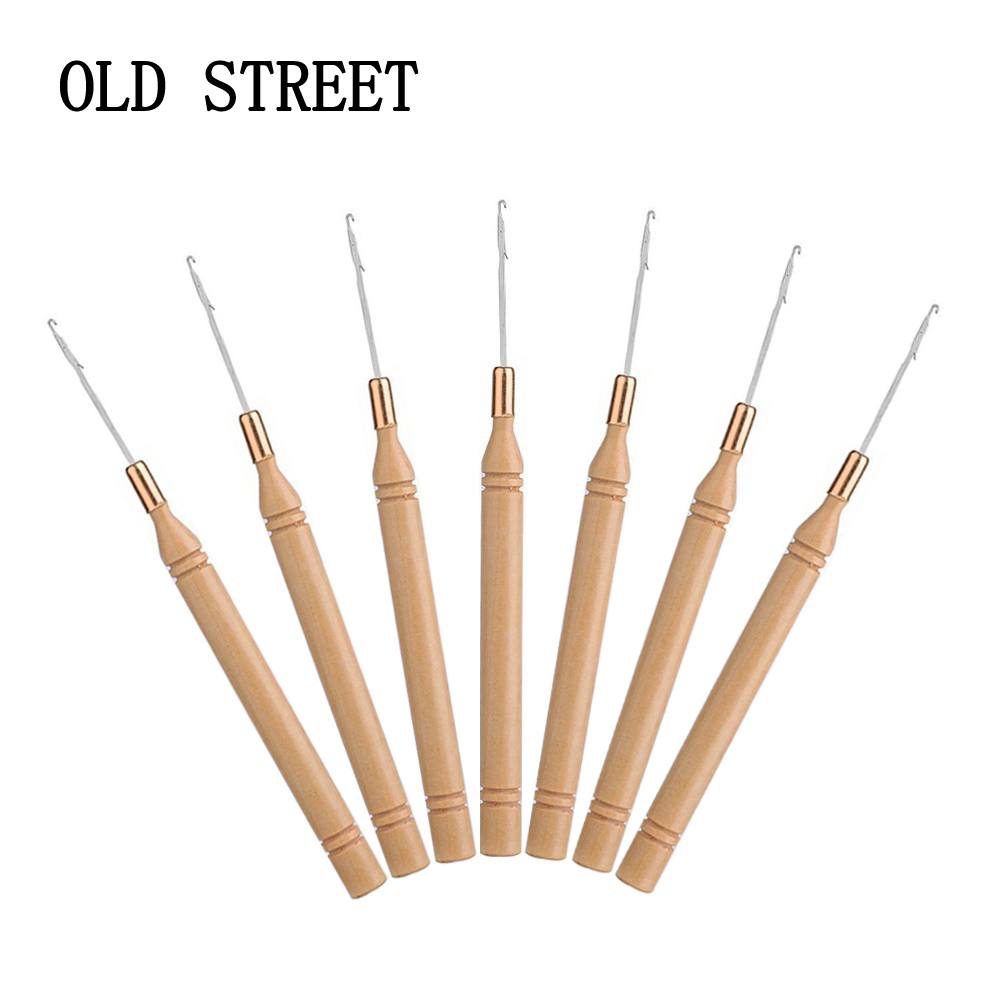 Ergonomic Wooden Handle Hair E - Wooden Crochet Hooks Ergonomic Handle recension och pris