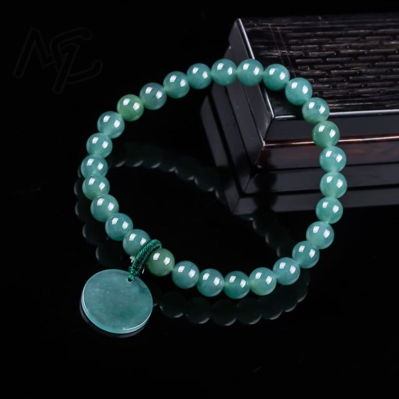 Natural Jadeite Blue Water Not - Beading recension och pris