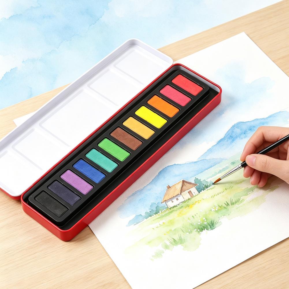 Portable Watercolor Paint Set  - Watercolor Paint Set Solid Pigment recension och pris
