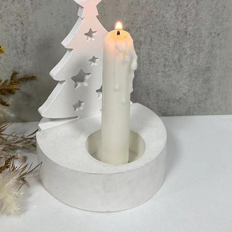 Christmas Tree Candle Base Sil - Silicone Epoxy Resin Molds Set recension och pris