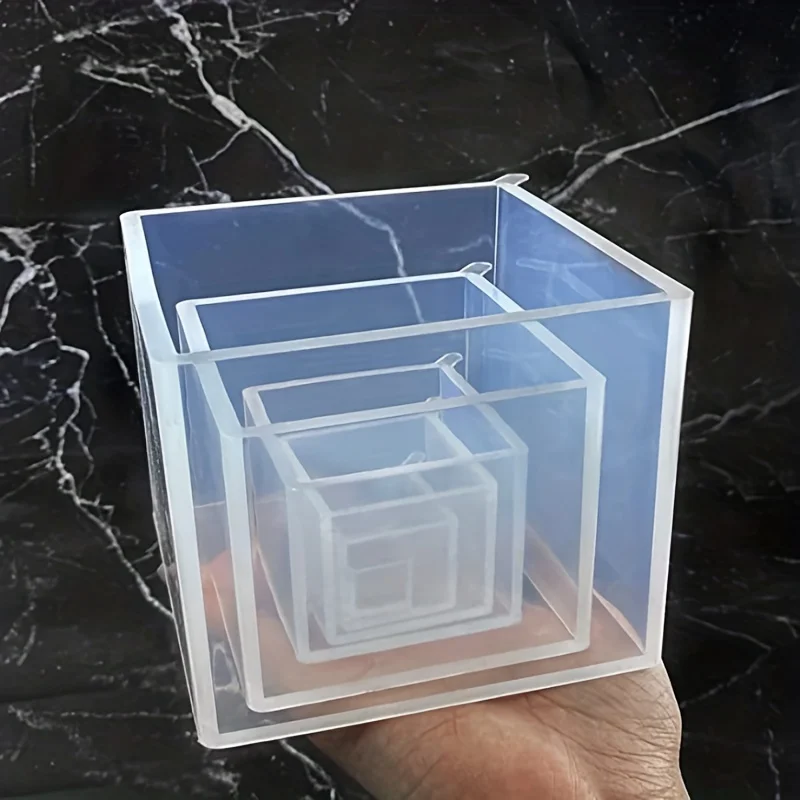 5 pcs Square Resin Mold Silico - Silicone Epoxy Resin Molds Set recension och pris