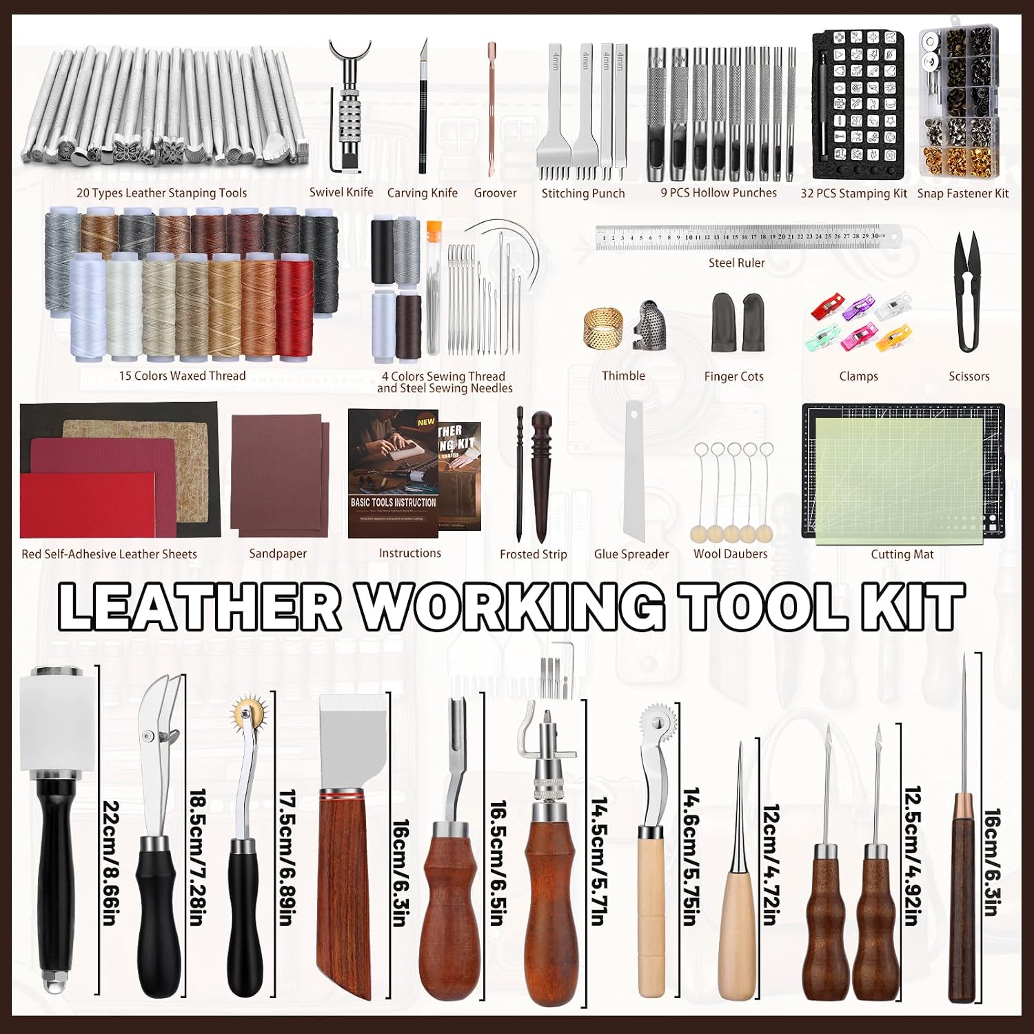Leather Working Kit, Leather W - Craft Tools recension och pris