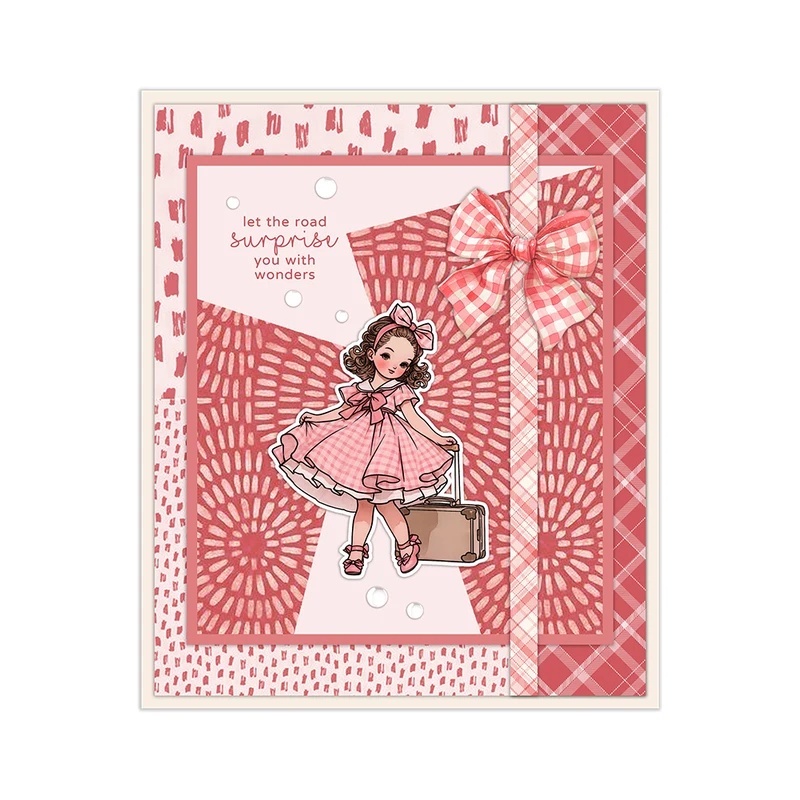 Suncraft Lovely Traveling Litt - Clear Silicone Stamps For Card Making recension och pris