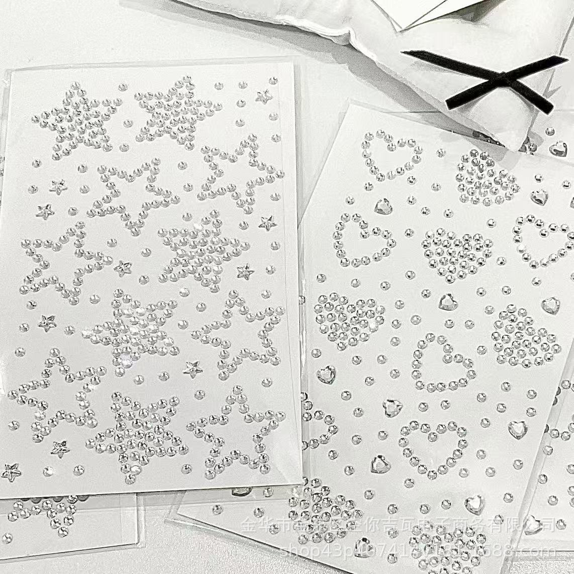 Silver Star Heart Rhinestone S - Scrapbooking recension och pris