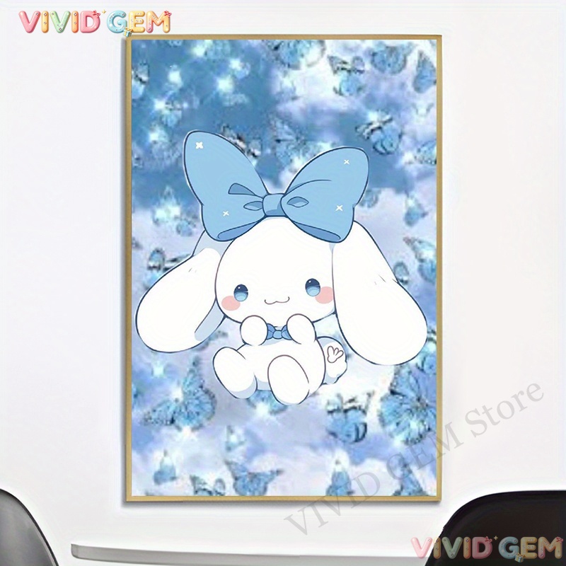 VIVID GEM Sanrio Blue Cloud Ci - 5D Diamond Painting Kit Full Drill recension och pris