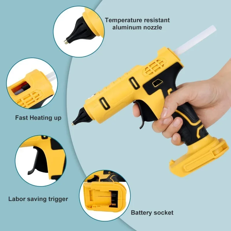 Cordless Electric Handheld Hot - Hot Melt Glue Gun Cordless recension och pris