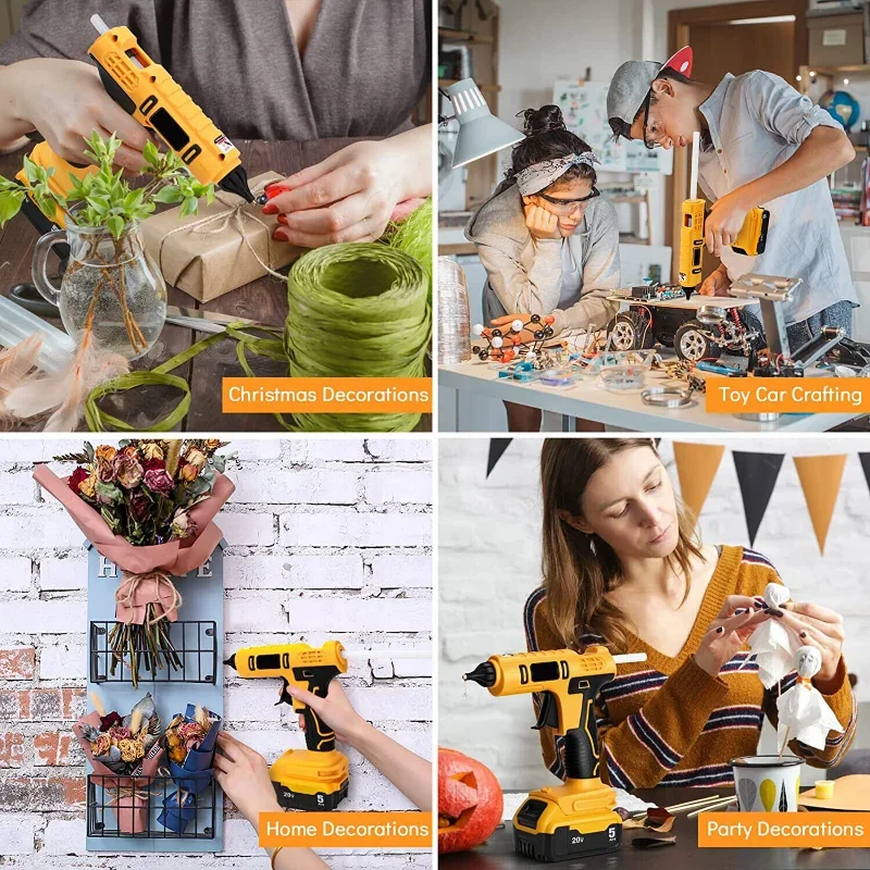 Cordless Electric Handheld Hot - Hot Melt Glue Gun Cordless recension och pris