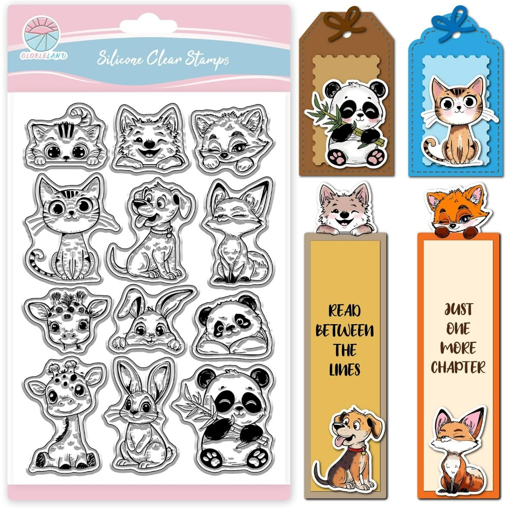 Cat Dog Rabbit Clear Stamps fo - Clear Silicone Stamps For Card Making recension och pris