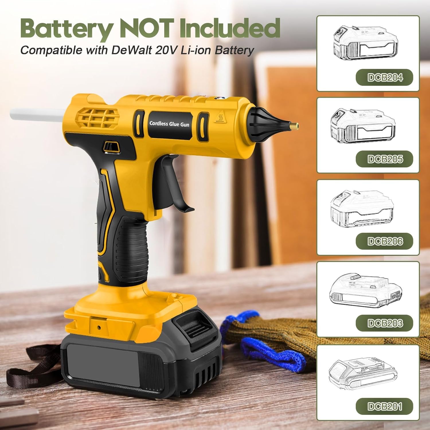 100W Cordless Hot Glue Gun for - Hot Melt Glue Gun Cordless recension och pris