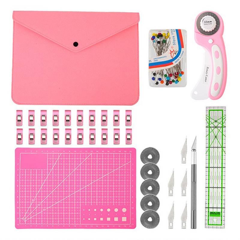 Rotary Cutter Set Pink - Quilt - Rotary Cutter For Fabric 45Mm recension och pris