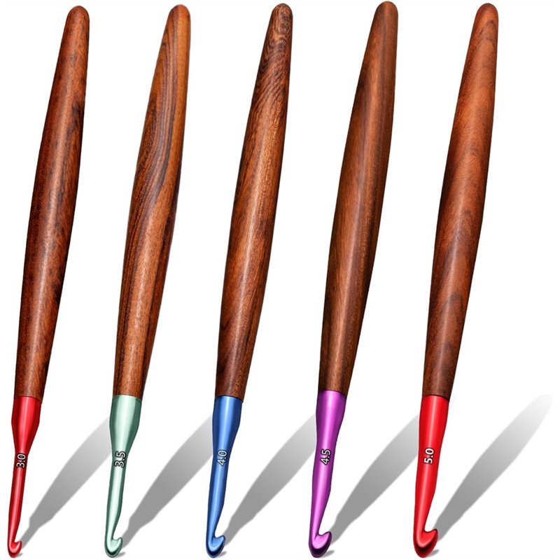 【LAST CHANCE】Ergonomic Crochet - Wooden Crochet Hooks Ergonomic Handle recension och pris